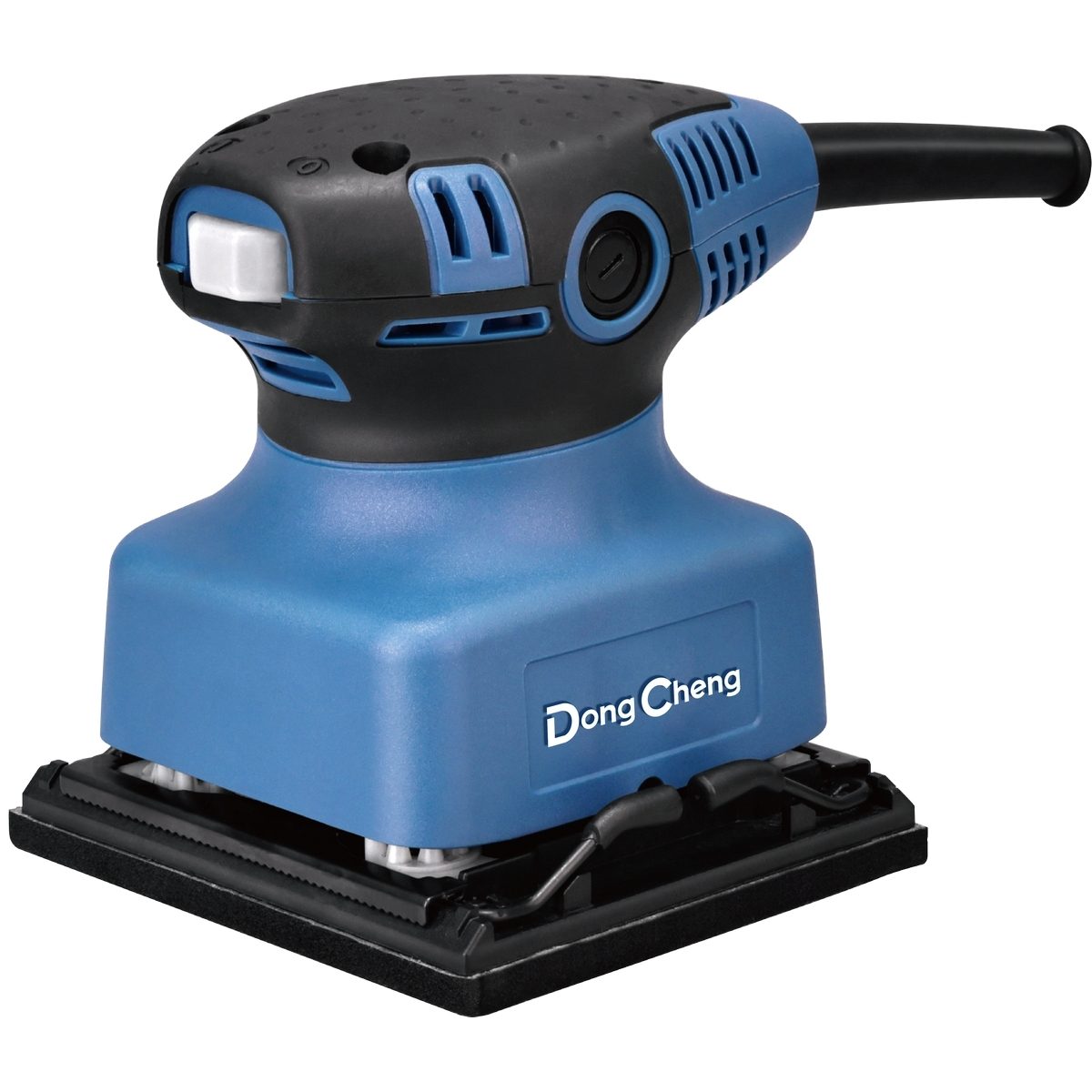 DONG CHENG เครื่องขัดกระดาษทรายจัตุรัส ขนาด 100 x 110 มม. รุ่น DSB03-100S กำลังไฟฟ้า 240 วัตต์ ความถี่ของการขัด 14000 รอบ/นาที (ดองเช็ง)