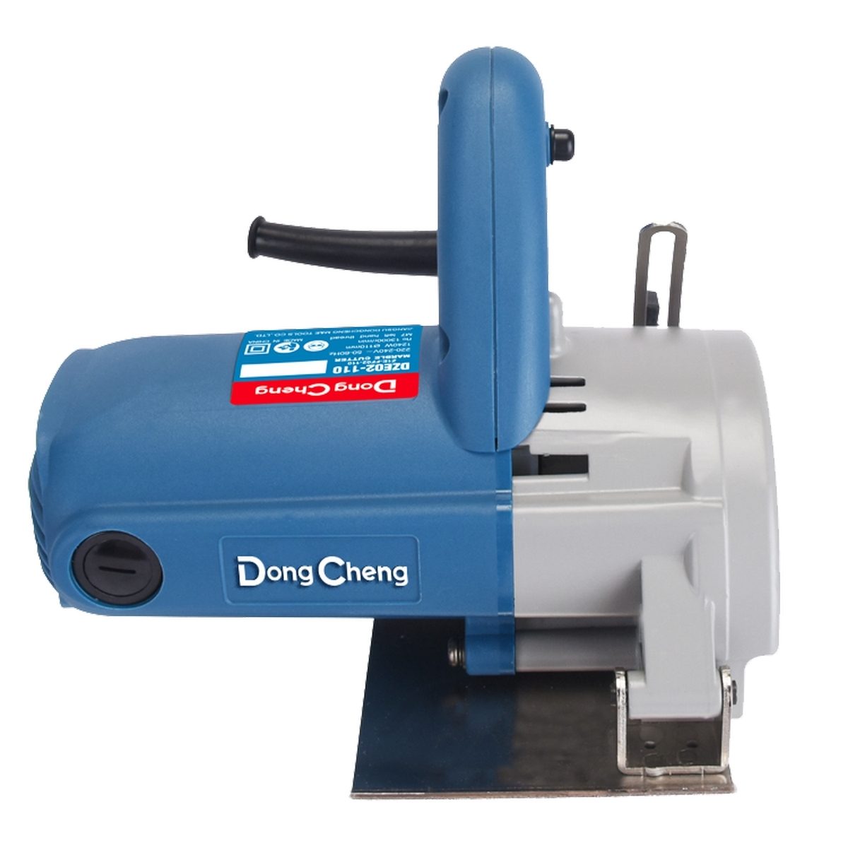 DONG CHENG เครื่องตัดน้ำ 4 นิ้ว สวิตช์ไกปืน รุ่น DZE02-110 กำลังไฟฟ้า 1240 วัตต์ ความเร็วรอบตัวเปล่า 13,000 รอบ/นาที ความสามารถในการตัดสูงสุ