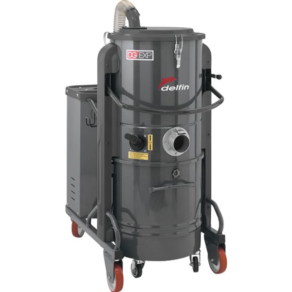 Delfin DG 50 EXP SE CERTIFIED INDUSTRIAL VACUUM CLEANER ON WHEELS FOR HEAVY MATERIAL EXTRACTION