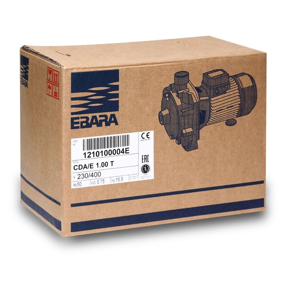 CDA-1.00T หอยโข่งใบพัดคู่ (1HP 3สาย)
