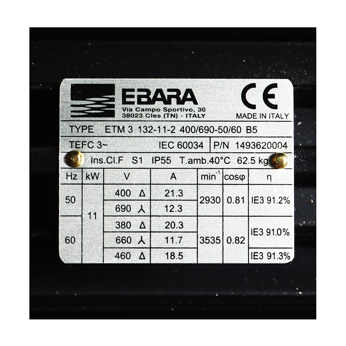 EVMS15 11F5/11 ปั๊มน้ำหลายใบพัดแบบตั้ง