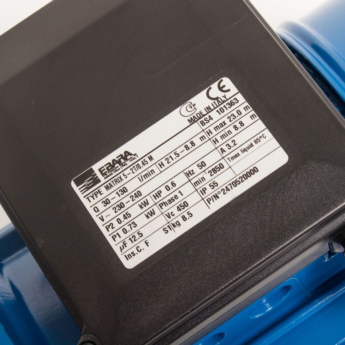 MATRIX 5-2T/0.45M ปั๊มน้ำหลายใบพัดแนวนอน