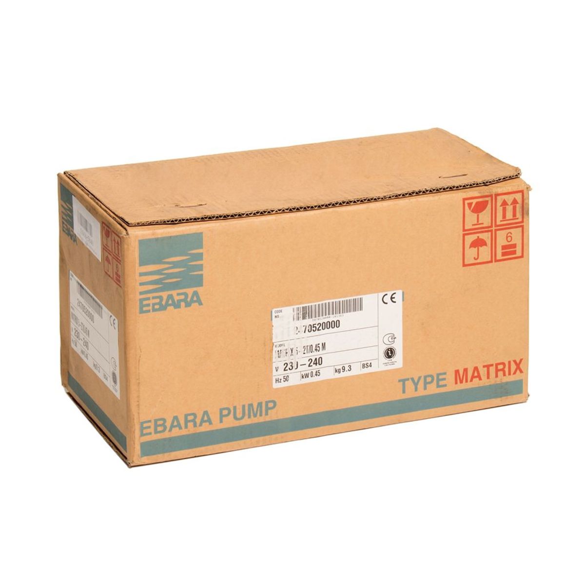 MATRIX 5-2T/0.45M ปั๊มน้ำหลายใบพัดแนวนอน