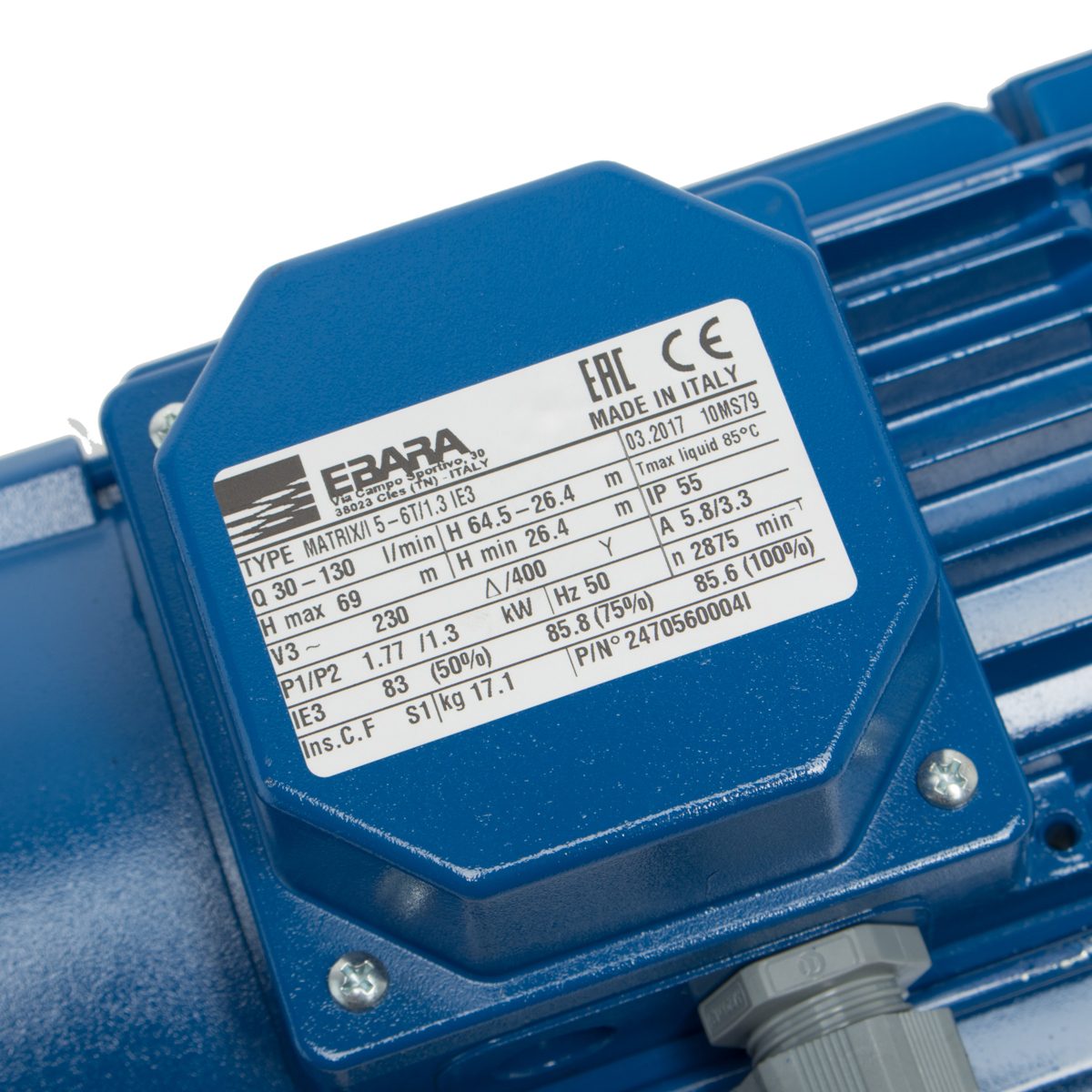 MATRIX 5-6T/1.3 ปั๊มน้ำหลายใบพัดแนวนอน
