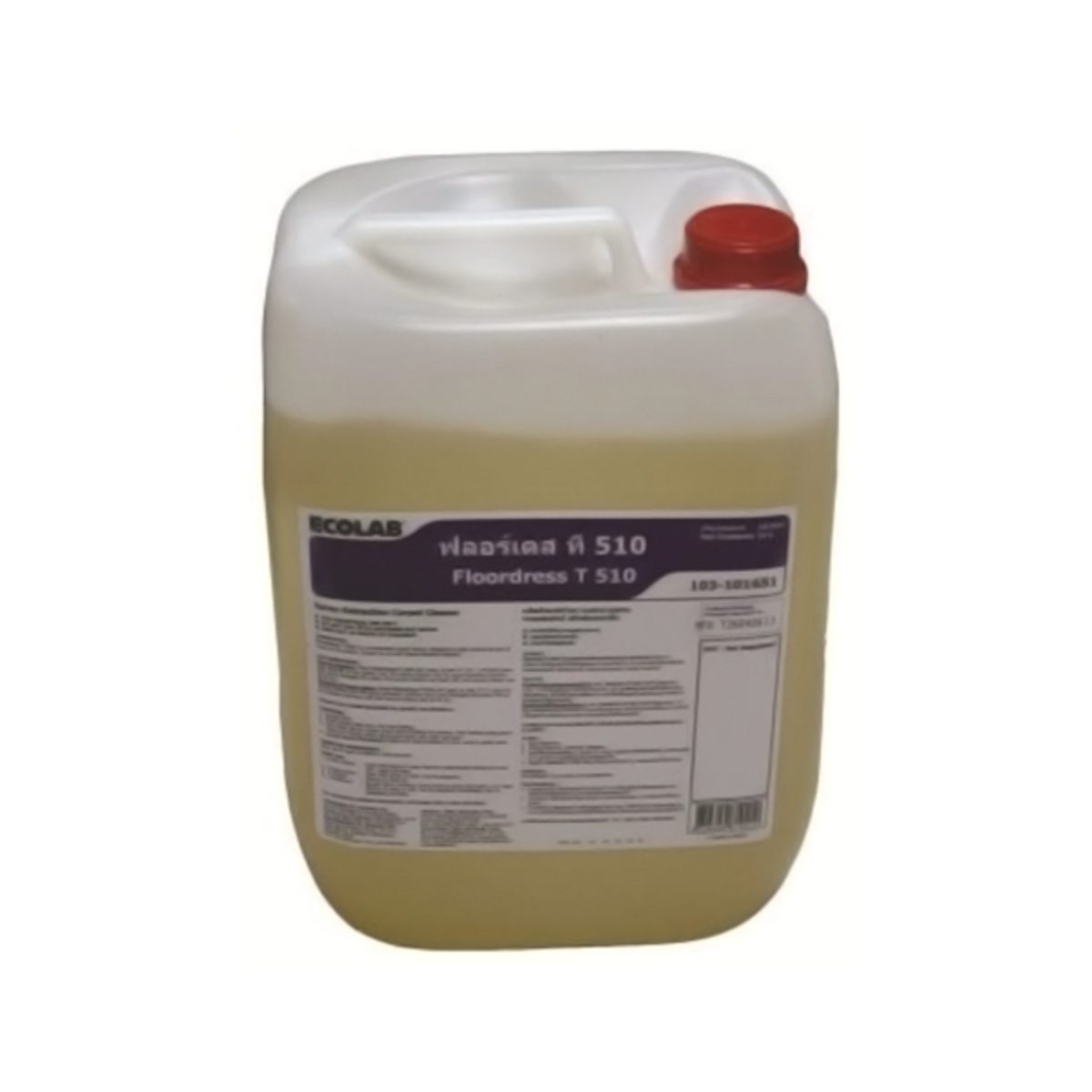 ECOLAB น้ำยาซักพรม ขจัดคราบพรม ขนาด 10 ลิตร รุ่น FLOORDRESS T510 ชนิดเข้มข้น ขจัดคราบไขมันและน้ำมัน ให้หลุดออกจากพรมโดยไม่ทำลายพรม เหมาะสำหร