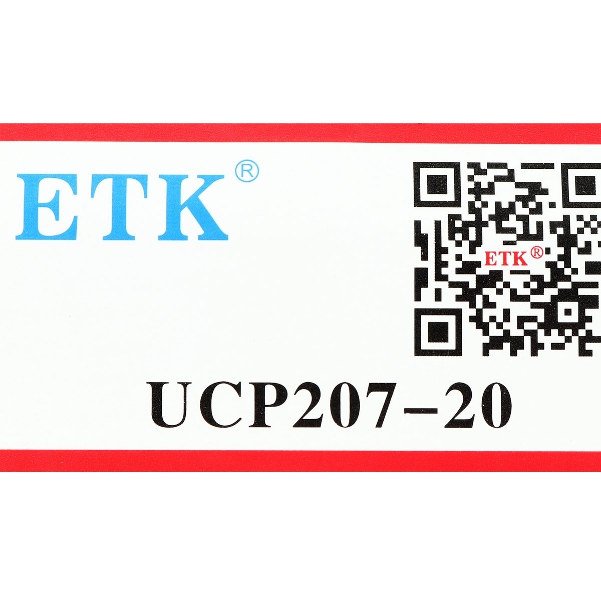 ETK ตลับลูกปืน หมอนบล็อกแบริ่ง รูเพลา 1-1/4 นิ้ว รุ่น UCP207-20 สำเร็จรูปพร้อมใช้งานได้ทันที ระบบซีลป้องกันฝุ่น (อีทีเค)