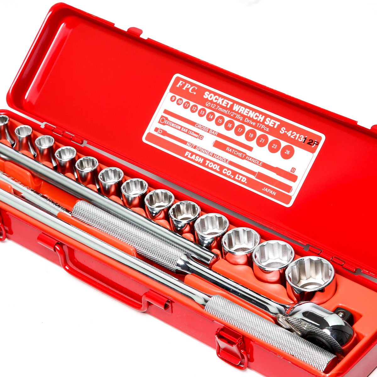 บล๊อกชุด1/2"17ชิ้น(12PT)S-4213