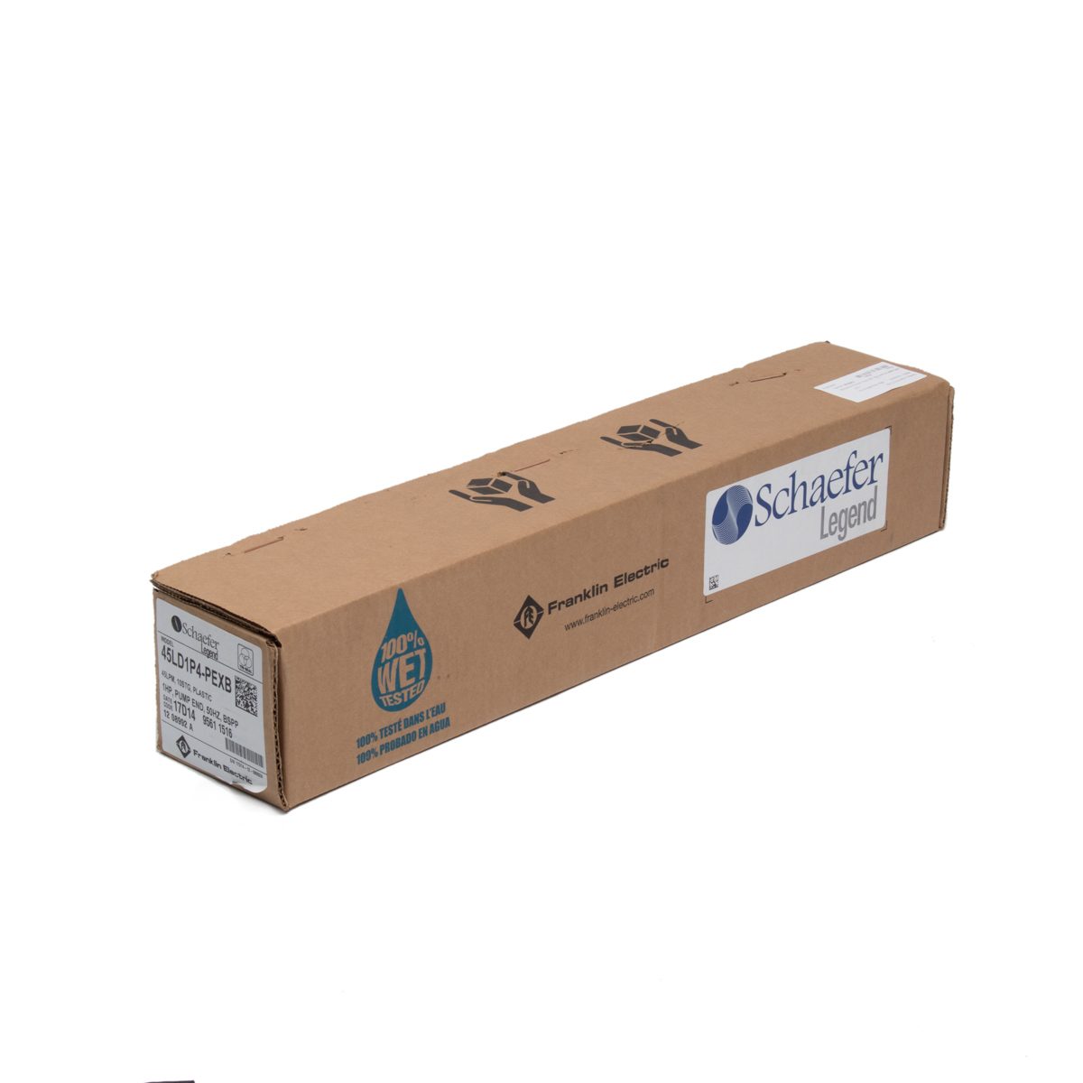 FRANKLIN เฉพาะหัวปั๊มบ่อบาดาล 4 นิ้ว รุ่น TRI15-10(45LD1P4-PEXB) กำลังมอเตอร์ 1 แรงม้า ส่งสูงุด 80 เมตร ปริมาณน้ำสูงสุด 13 ลิตร/นาที ท่อส่ง 