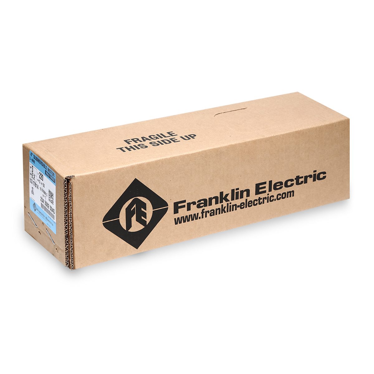 FRANKLIN (แฟรงคลิน) มอเตอร์ 4 นิ้ว 3.0 แรงม้า 3 เฟส 220 โวลต์ ใช้ได้กับโซล่าเซลล์เท่านั้น