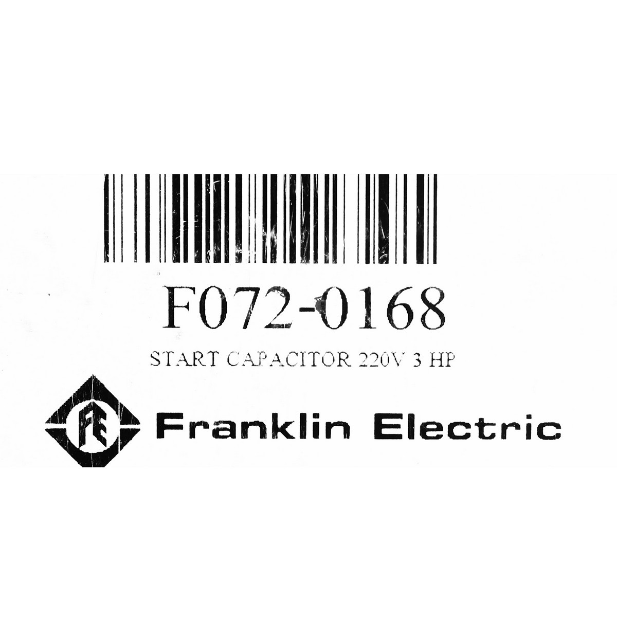 START CAPACITOR 270-324 MFD, 220V 3 HP