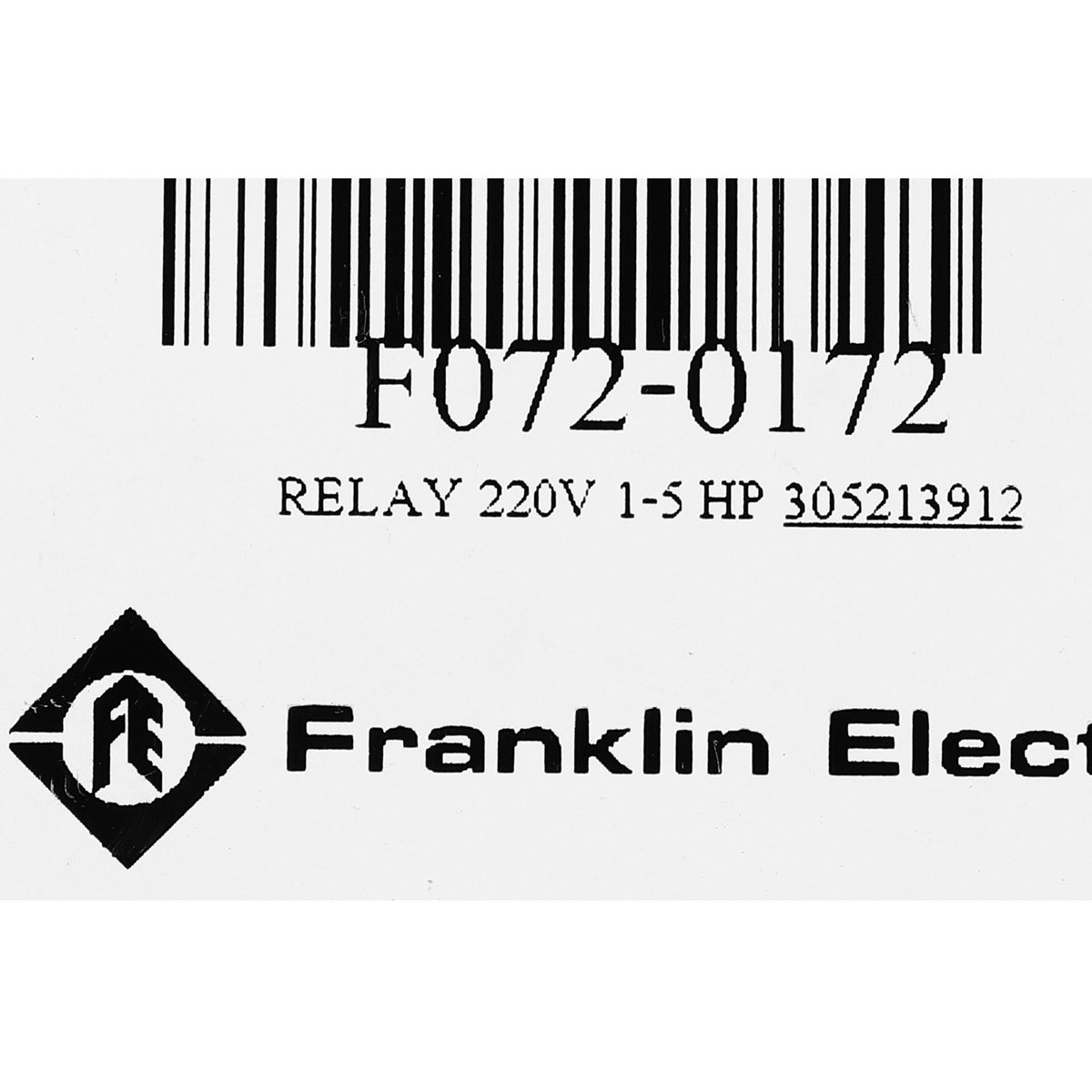 RELAY 220V 1-5 HP