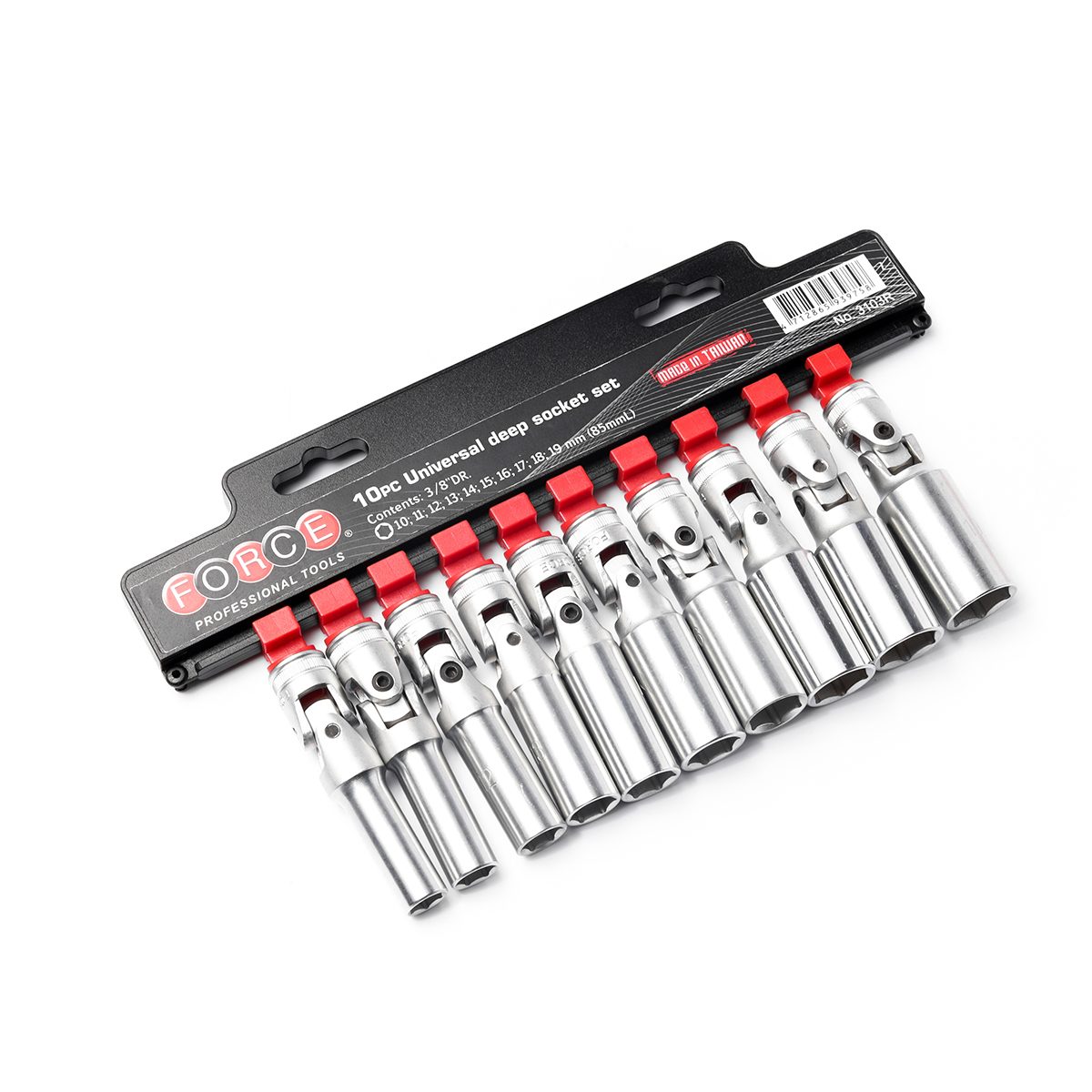 3103R ชุดบ๊อกซ์ยาวคออ่อน3/8" L85มม 10PCS