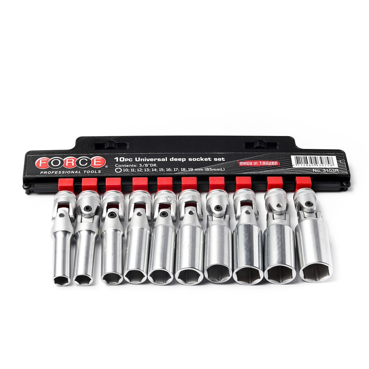 3103R ชุดบ๊อกซ์ยาวคออ่อน3/8" L85มม 10PCS