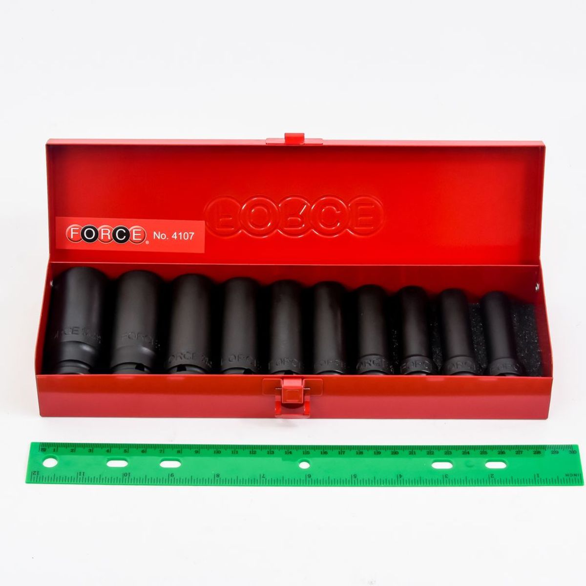 4107 ชุดบ๊อกซ์ลมยาว 6เหลี่ยม1/2" 10PCS