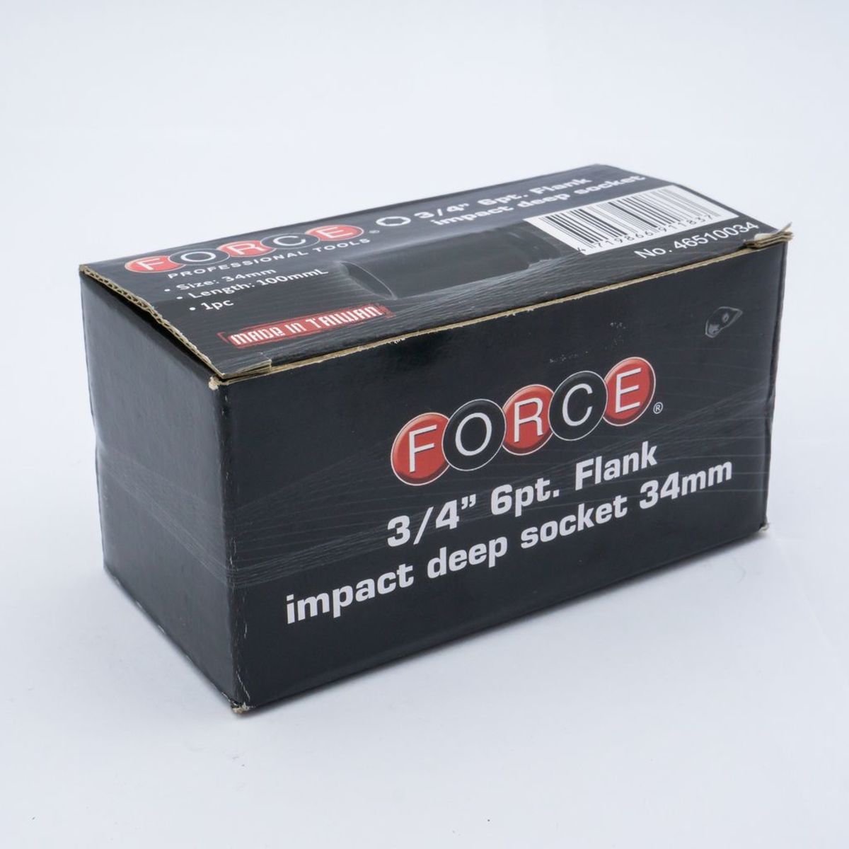 46510034ลูกบ๊อกซ์ลม6PT.100MM 3/4"เบอร์34
