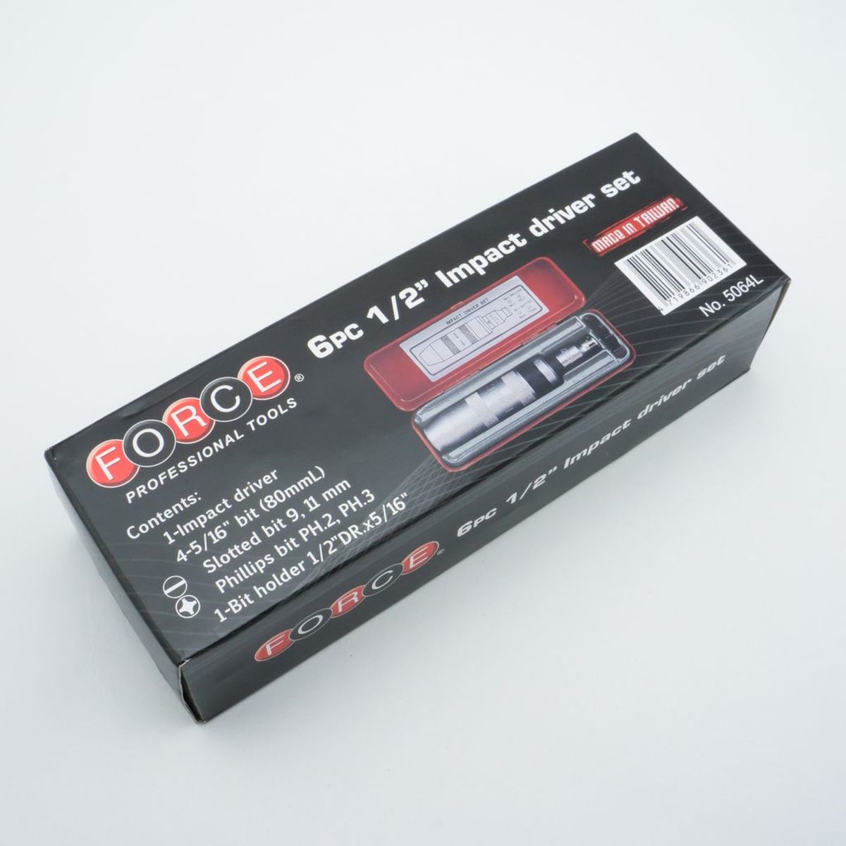 5064L ชุดไขควงกระแทก 1/2"X5/16" BIT80 มม