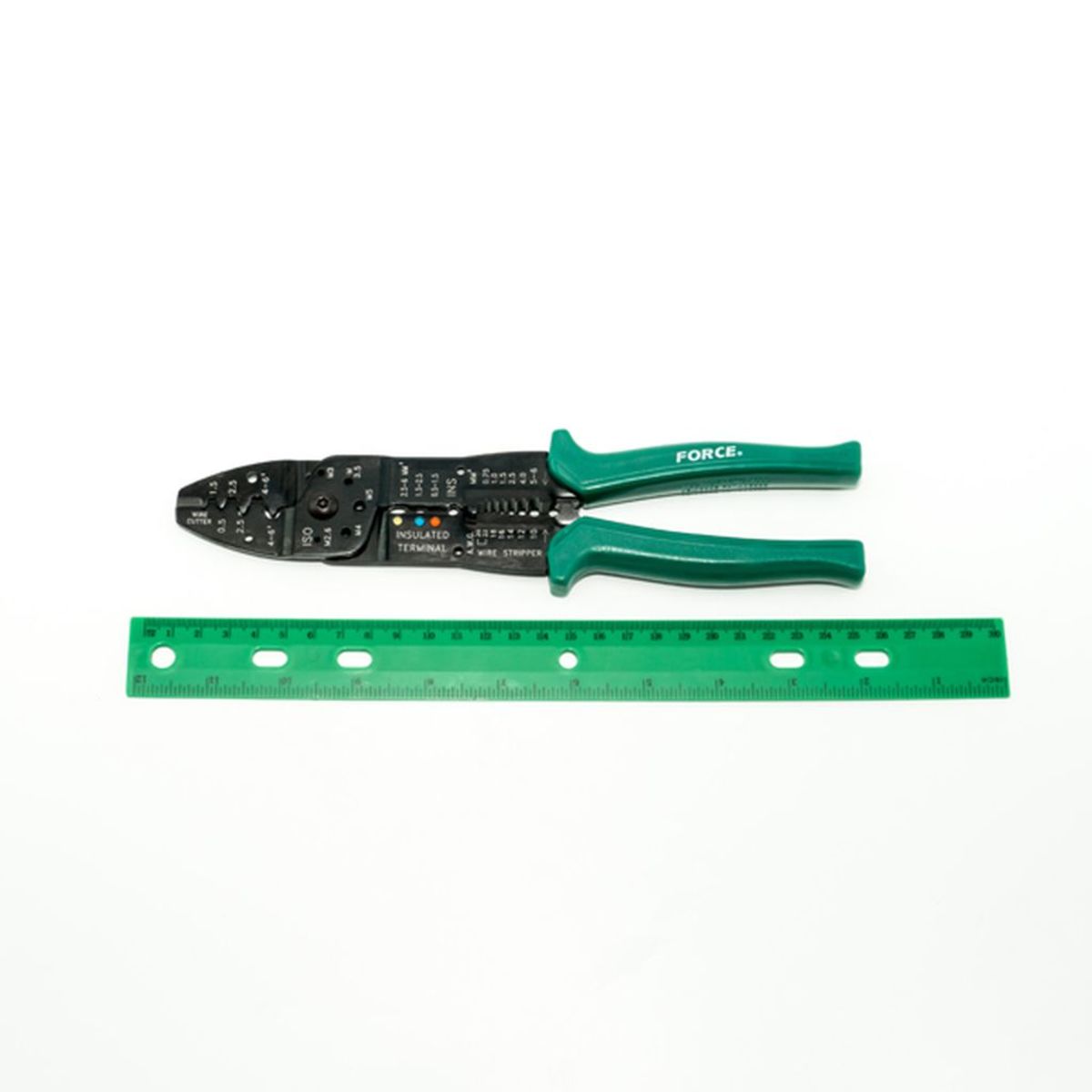 FORCE คีมปอกสายไฟ 10 - 20 AWG FORCE รุ่น 6806A สามารถตัดลวดและสายไฟได้ ด้ามแดง (ฟอร์ซ)