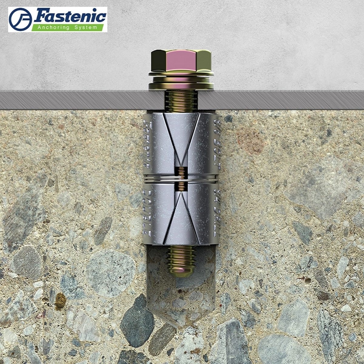 FASTENIC พุกตะกั่ว 1/4 นิ้ว รุ่น DB-14 ผลิตจาก Zinc Alloy ตามมาตราฐานสากล กันสนิมได้ดี (ฟาสเทนนิค)