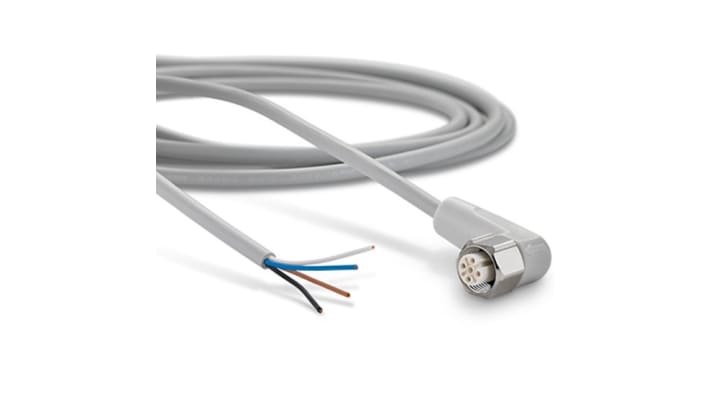 Rosemount 1408H Series 4-Pin, M12 Connector Cable for Use with Rosemount 1408H, M12, 6mm Probe, EHEDG, FDA Standard