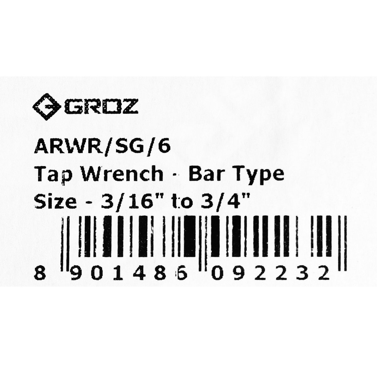 ARWR/SG/6ด้ามต๊าปตัวผู้ M4-20(3/16-3/4")