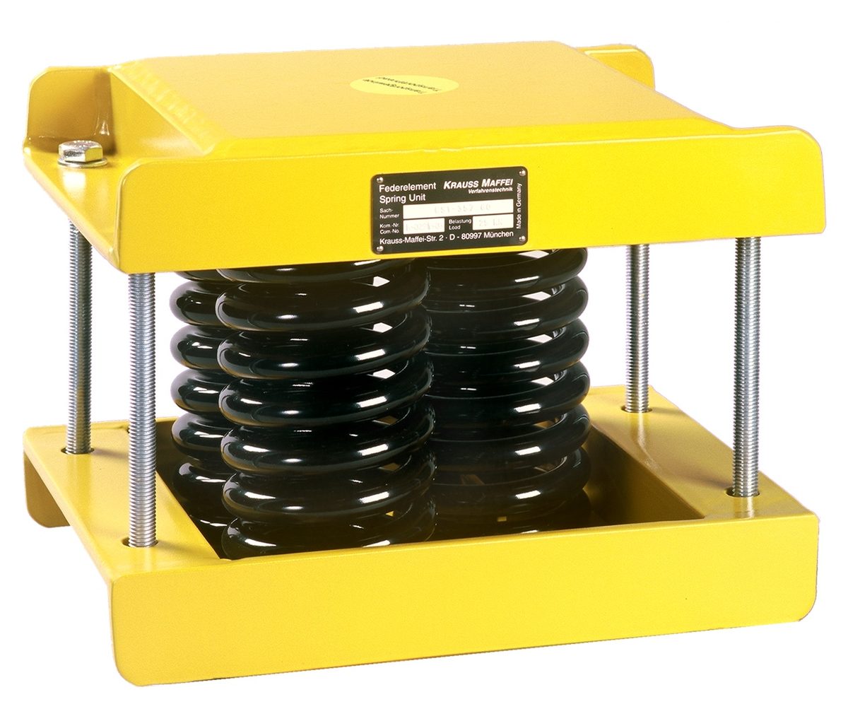 ชุดสปริงลดสั่นสะเทือน GERB (Type GS1) - รองรับน้ำหนัก 35-57 kN สำหรับฐานเครื่องจักร รุ่น gs2-655