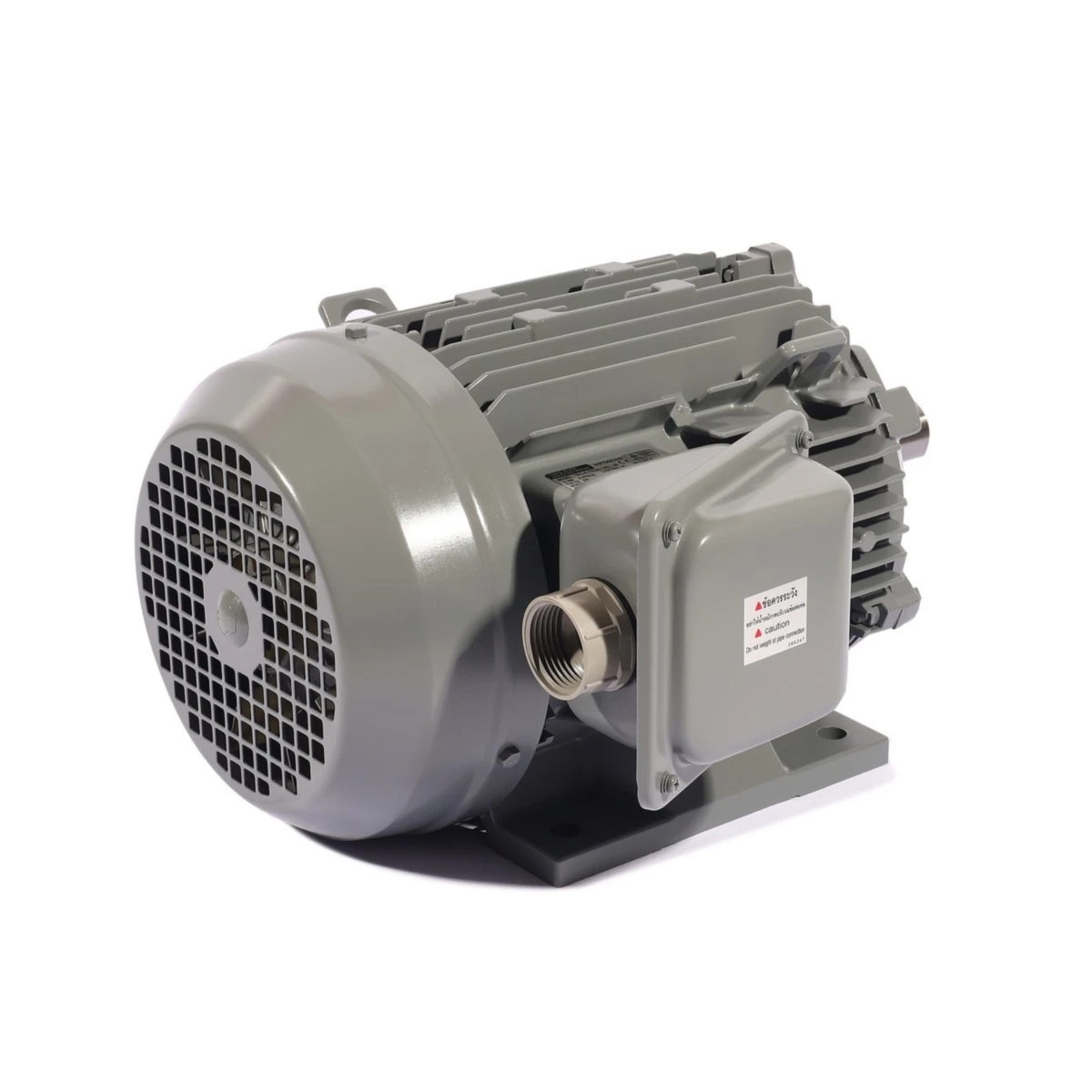 HITACHI มอเตอร์ แบบมีขาตั้ง 3 แรงม้า (2.2 กิโลวัตต์) 380 โวลต์ 3 เฟส รุ่น TFO-K ประเภท B3 (Foot Mounted) ความเร็วรอบ 1,450 รอบ/นาที ระดับควา