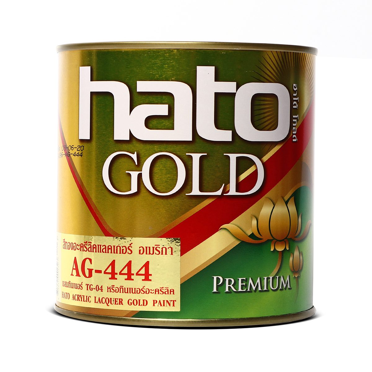 AG444(1/4กล/0.946L)สีทองอะครีลิคแลคเกอร์