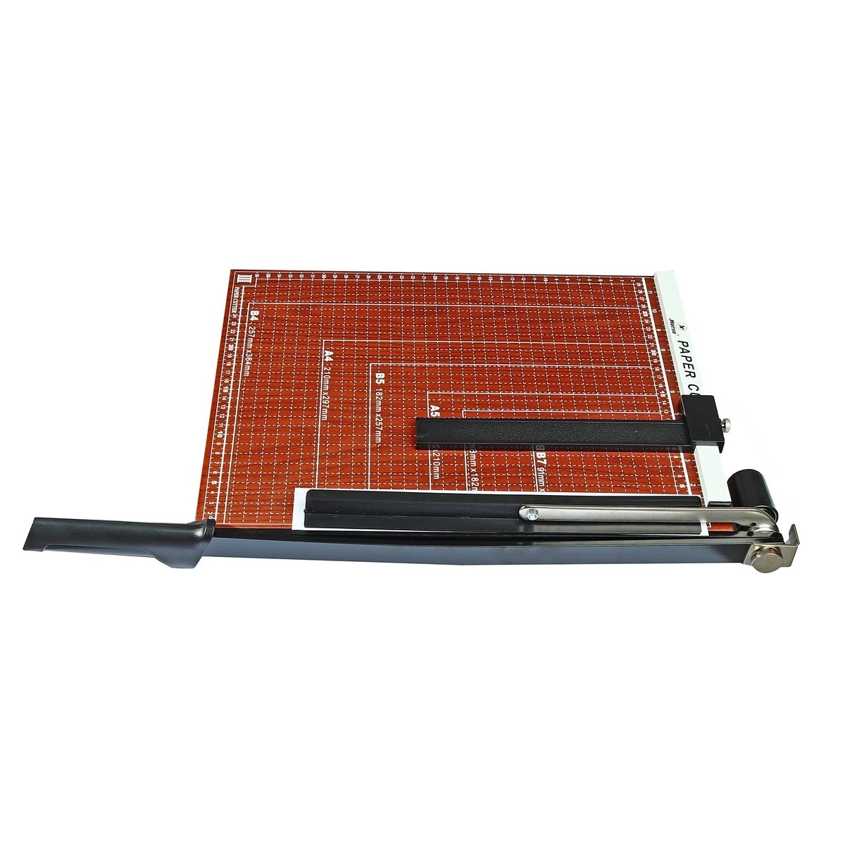 HORSE ตราม้า แท่นตัดกระดาษ ขนาด (กว้างxยาว) 12x15 นิ้ว รุ่น H-1215 ชนิดฐานไม้ เหมาะสำหรับรองตัดกระดาษที่มีขนาดเล็กกว่า B4 มาพร้อมสเกลวัดขนาด