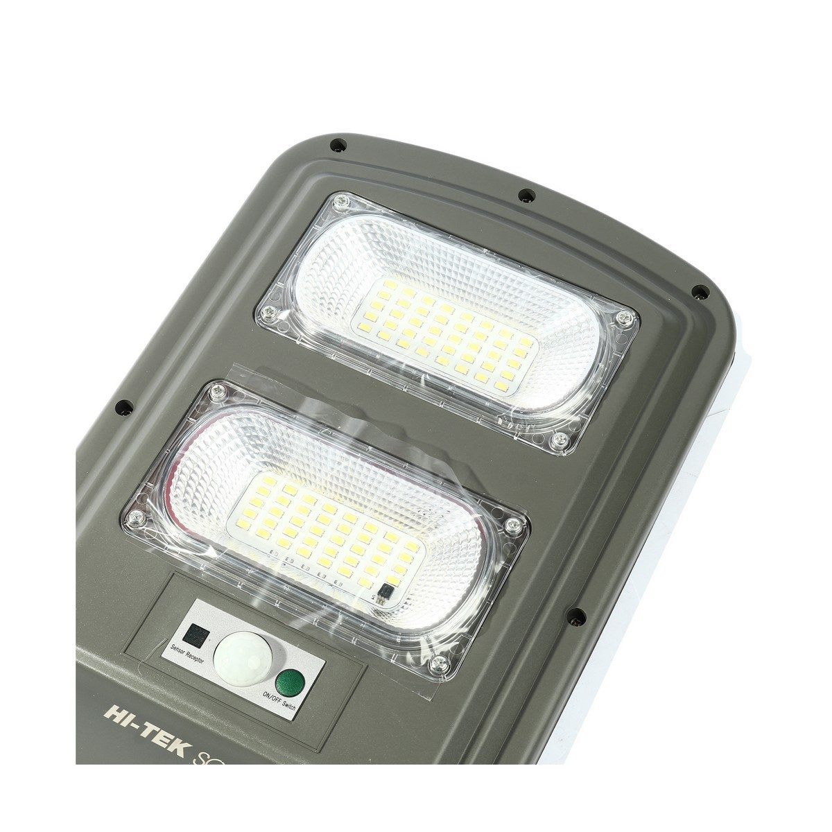 โคมไฟถนนโซล่า LED 60W สีเทา แสงขาว