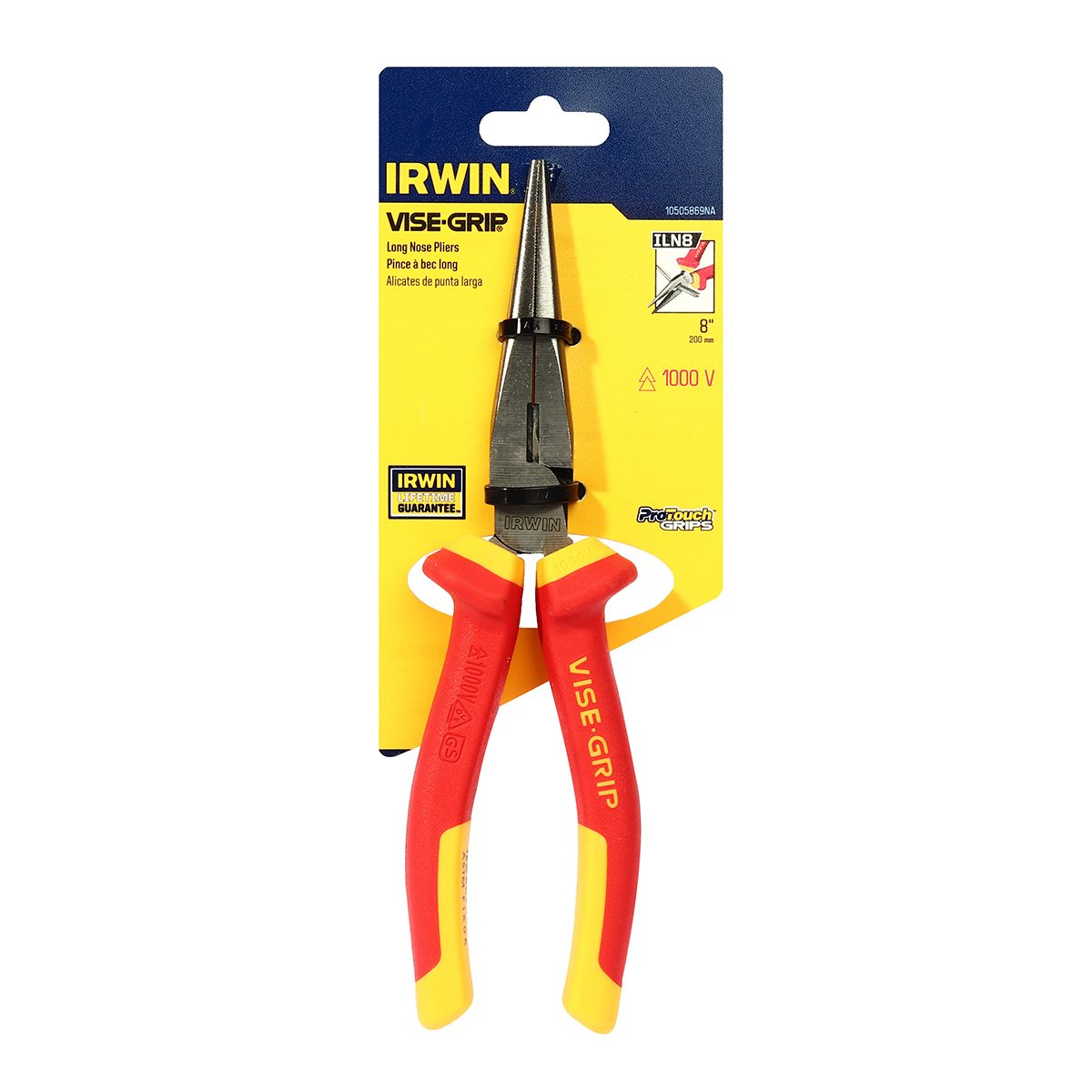 คีมปากแหลม VISE GRIP หุ้มฉนวน 8 นิ้ว