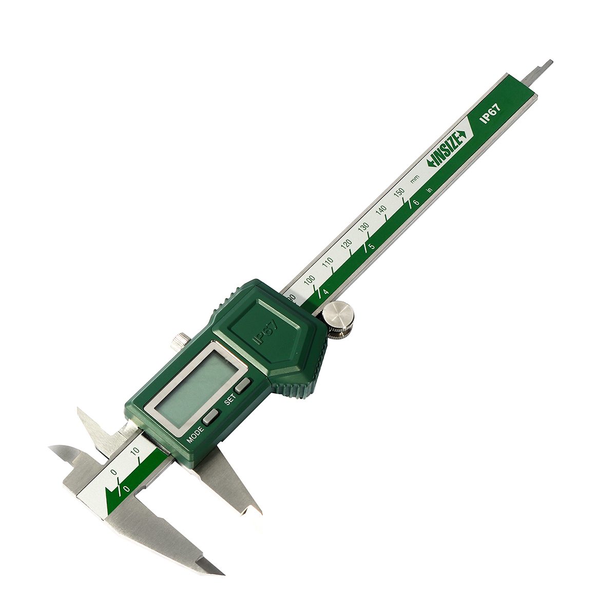 เวอร์เนียร์ดิจิตอลกันน้ำ (Waterproof Digital Caliper) อินไซส์ (INSIZE) รุ่น 1118-150B ขนาด 6 นิ้ว (0-150 มม.) กันน้ำและฝุ่นตามมาตรฐาน IP67