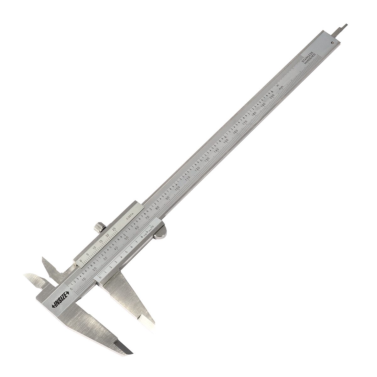 เวอร์เนียร์คาลิปเปอร์ (Vernier Calipers) อินไซส์ (INSIZE) รุ่น 1205-2002S ขนาด 8 นิ้ว ระยะวัด 0-200 มม. (0-8 นิ้ว) G0.02mm /0.001”  ค่าความล
