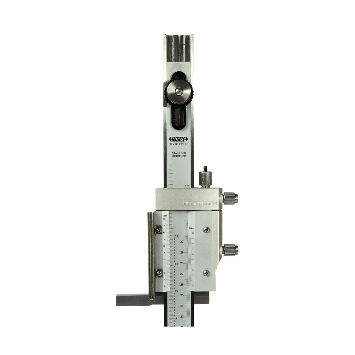เวอร์เนียร์ไฮเกจ (เกจ์วัดความสูง) (Vernier Height Gage) อินไซส์ (INSIZE) รุ่น 1250-300 ช่วงระยะวัด 0-300 มม. (0-12 นิ้ว) ความละเอียด 0.02 (0