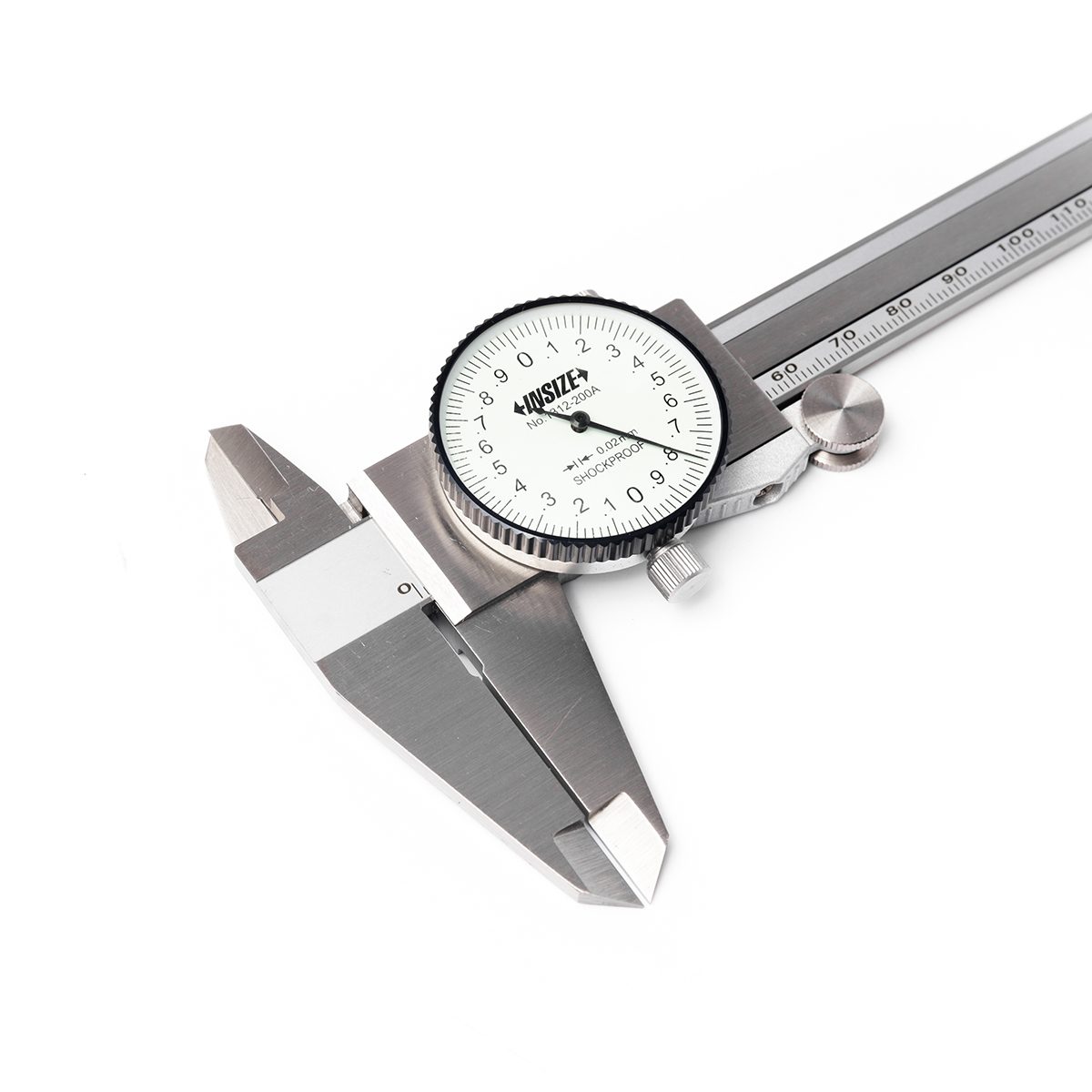 เวอร์เนียร์ไดอัลแบบเข็ม (Dial Caliper) อินไซส์ (INSIZE) รุ่น 1312-200A ช่วงระยะวัด 0-200 มม.(0-8 นิ้ว) G0.02 ความละเอียด 0.02 มม. ความแม่นยำ