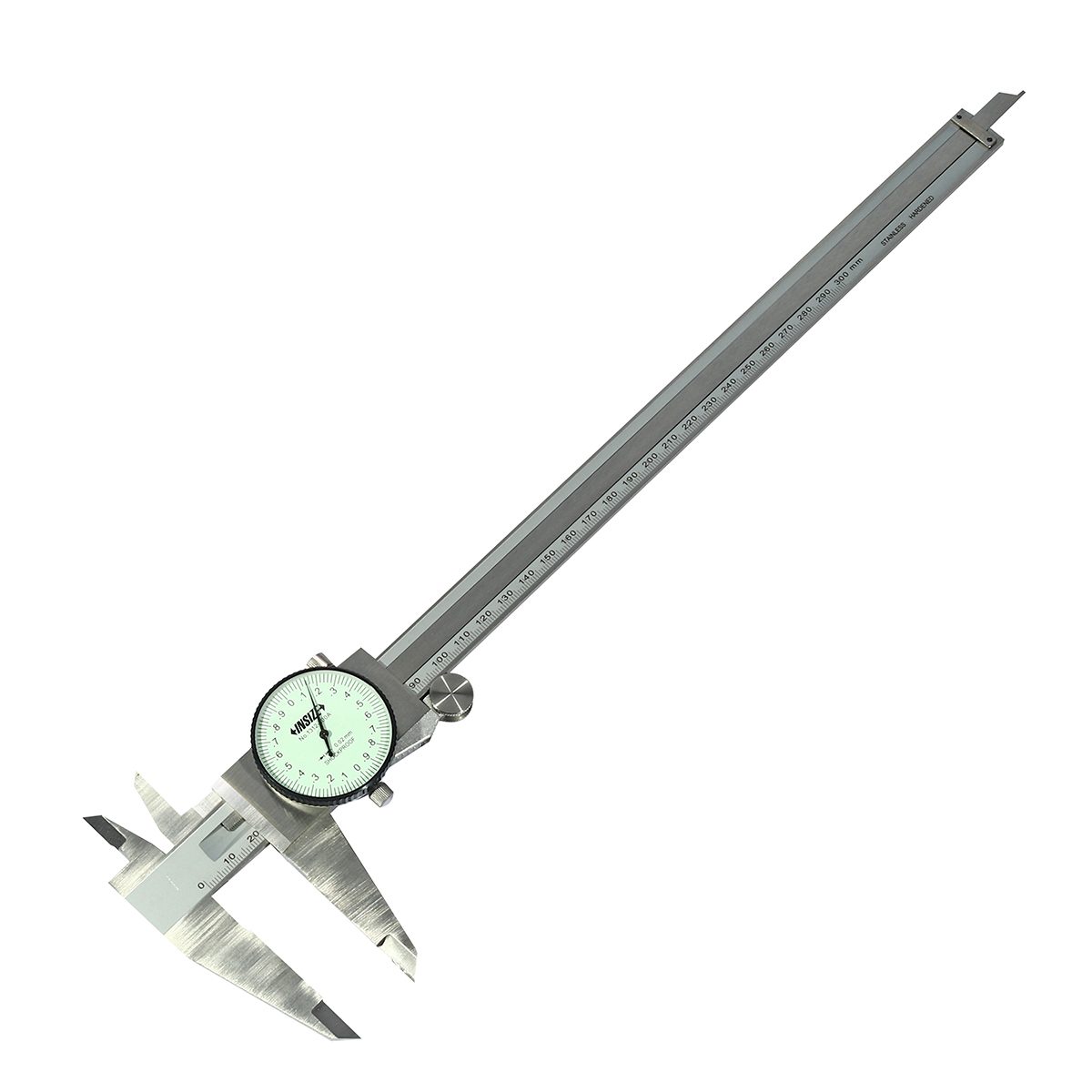 เวอร์เนียร์ไดอัลแบบเข็ม (Dial Caliper) อินไซส์ (INSIZE) รุ่น 1312-300A ช่วงระยะวัด 0-300 มม. G0.02 ความละเอียด 0.02 มม. ความแม่นยำ ±0.04 มม.