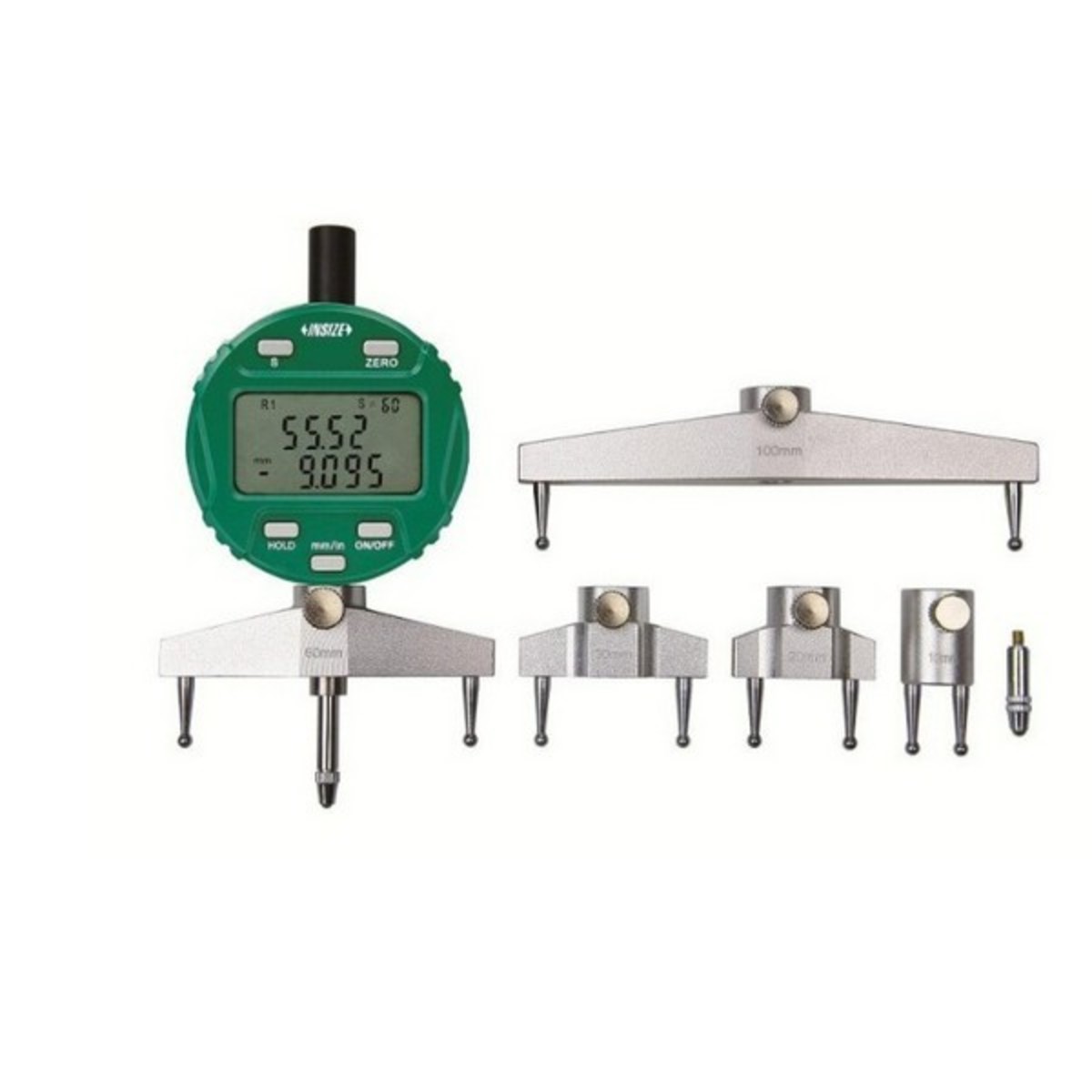 INSIZE เกจวัดรัศมีดิจิตอล (Low Accuracy) รุ่น 2183 วัดรัศมีของส่วนโค้งได้ทั้งภายในและภายนอก ความแม่นยำ ±0.01R* หน้าจอหมุนได้ 360° พร้อมขากรร