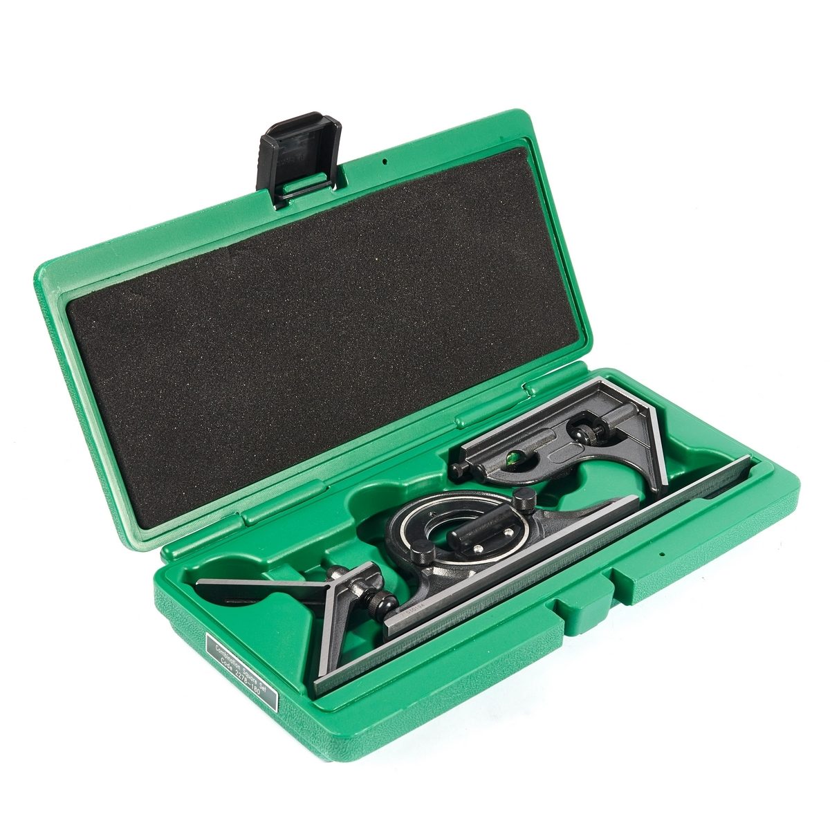 ชุดวัดฉากผสม (Combination Square Set) อินไซส์ (INSIZE) รุ่น 2278-180 นำมาใช้ในการวัดมุมช่วง 0-180 องศา ไม้บรรทัดเหล็ก ช่วงชัก 300 มม. (12 นิ