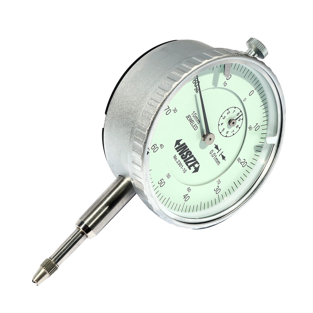 ไดอัลเกจดิจิตอล (ดึงหลัง) (Digital Indicator) อินไซส์ (INSIZE) รุ่น 2301-10 ช่วงระยะวัด 0-10 มม. ความละเอียด 0.01 มม. หน้าปัดขนาด 58 มม. ตัว