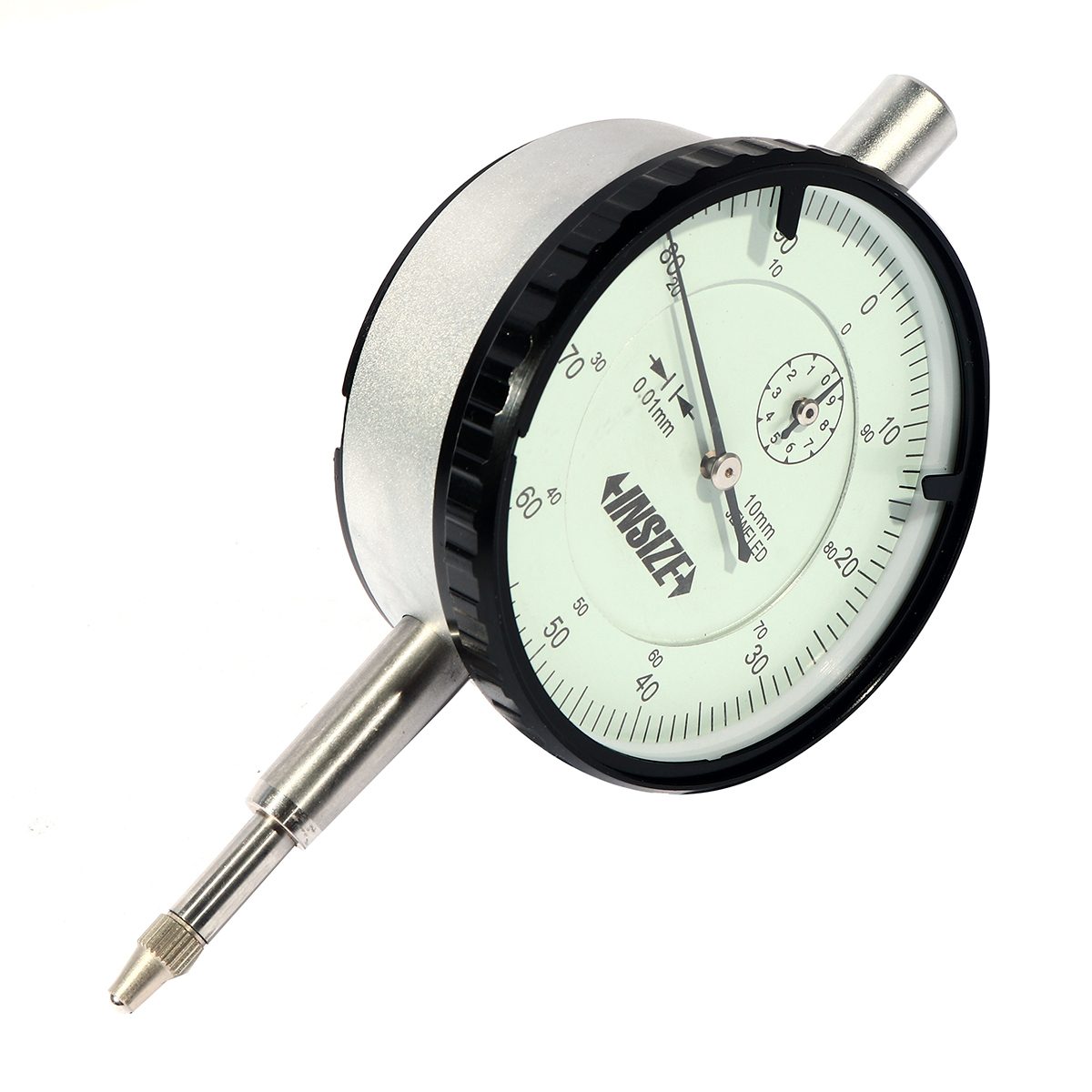 ไดอัลเกจดิจิตอล (หลังแบน) (Digital Indicator) อินไซส์ (INSIZE) รุ่น 2308-10FA ช่วงระยะวัด 0-10 มม. ความละเอียด 0.01 มม. หน้าปัดขนาด 58 มม. ต