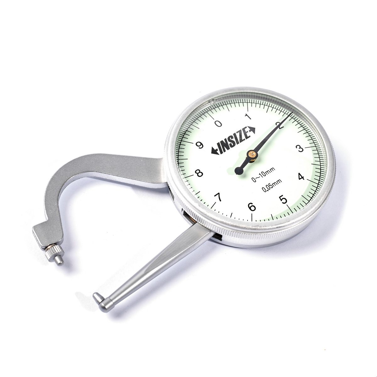 เครื่องวัดความหนาขาตรง เกจวัดความหนา (Thickness Gage) อินไซส์ (INSIZE) รุ่น 2862-101 ช่วงวัดระยะ 0 -10 มม. ความละเอียด 0.05 มม. ความแม่นยำ +