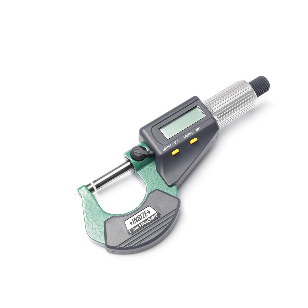 ไมโครมิเตอร์วัดภายนอกแบบดิจิตอล (Digital Outside Micrometers) อินไซส์ (INSIZE) รุ่น 3109-25A ช่วงวัดระยะ 0 - 25 มม. (G 0.01) ความละเอียด 0.0