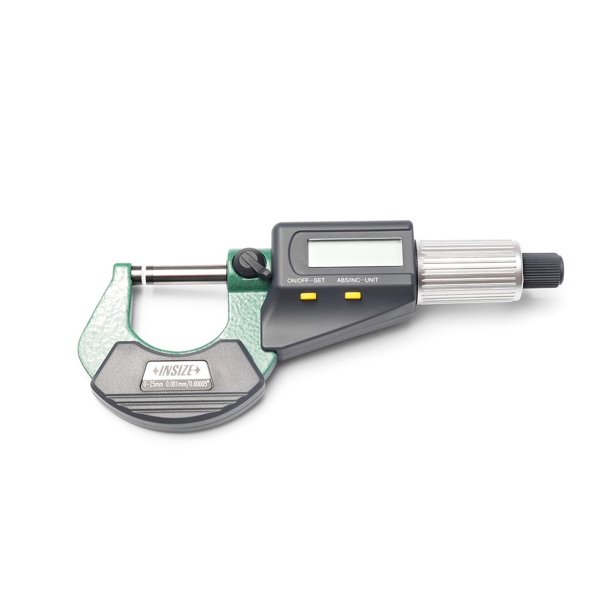 ไมโครมิเตอร์วัดภายนอกแบบดิจิตอล (Digital Outside Micrometers) อินไซส์ (INSIZE) รุ่น 3109-25A ช่วงวัดระยะ 0 - 25 มม. (G 0.01) ความละเอียด 0.0