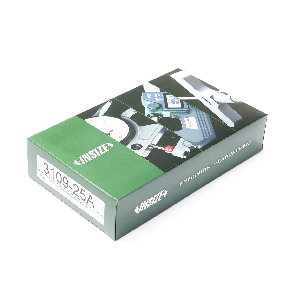 ไมโครมิเตอร์วัดภายนอกแบบดิจิตอล (Digital Outside Micrometers) อินไซส์ (INSIZE) รุ่น 3109-25A ช่วงวัดระยะ 0 - 25 มม. (G 0.01) ความละเอียด 0.0