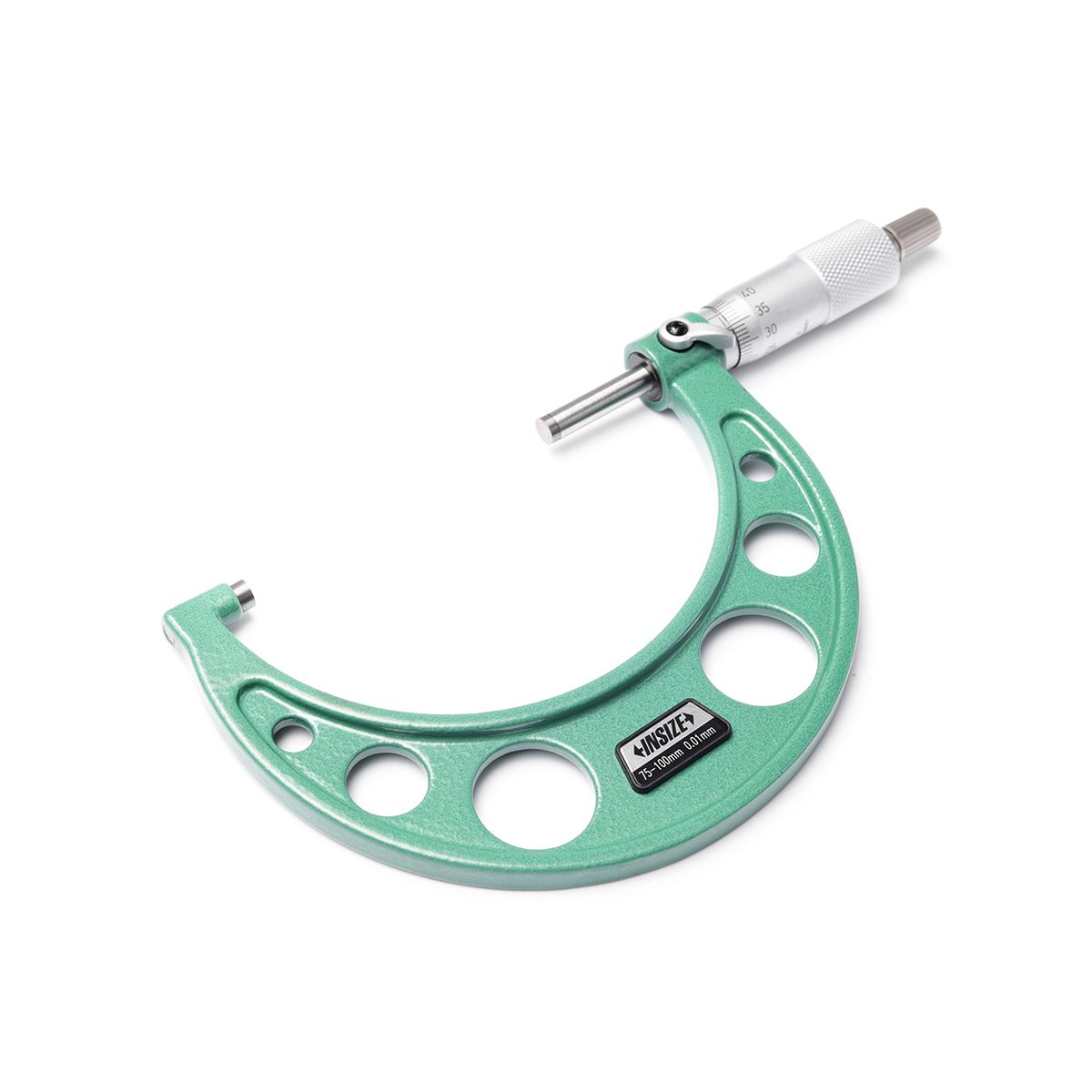 ไมโครมิเตอร์ (Outside Micrometer) อินไซส์ (INSIZE) รุ่น 3203-100A ช่วงวัดระยะ 75-100 มม. (G 0.01) ความละเอียด 0.01 มม. ความแม่นยำ +/- 0.002 