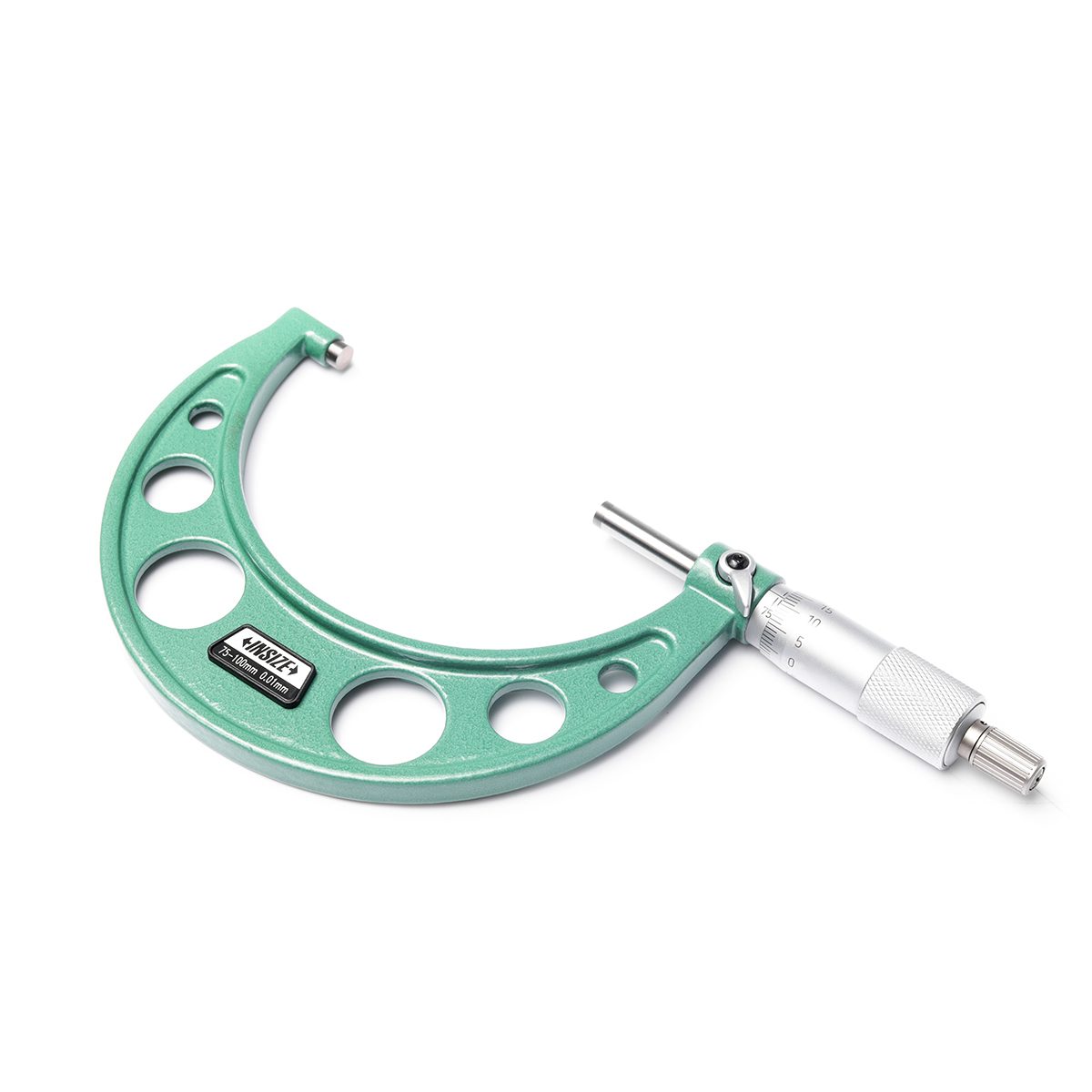 ไมโครมิเตอร์ (Outside Micrometer) อินไซส์ (INSIZE) รุ่น 3203-100A ช่วงวัดระยะ 75-100 มม. (G 0.01) ความละเอียด 0.01 มม. ความแม่นยำ +/- 0.002 