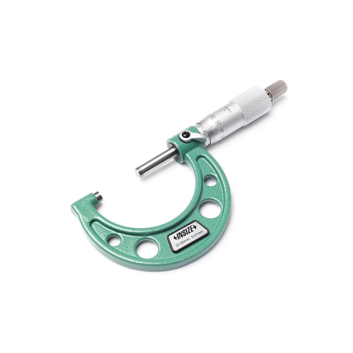 ไมโครมิเตอร์ (Outside Micrometer) อินไซส์ (INSIZE) รุ่น 3203-50A ช่วงวัดระยะ 25-50 มม. (G 0.01) ความละเอียด 0.01 มม. ความแม่นยำ +/- 0.002 มม