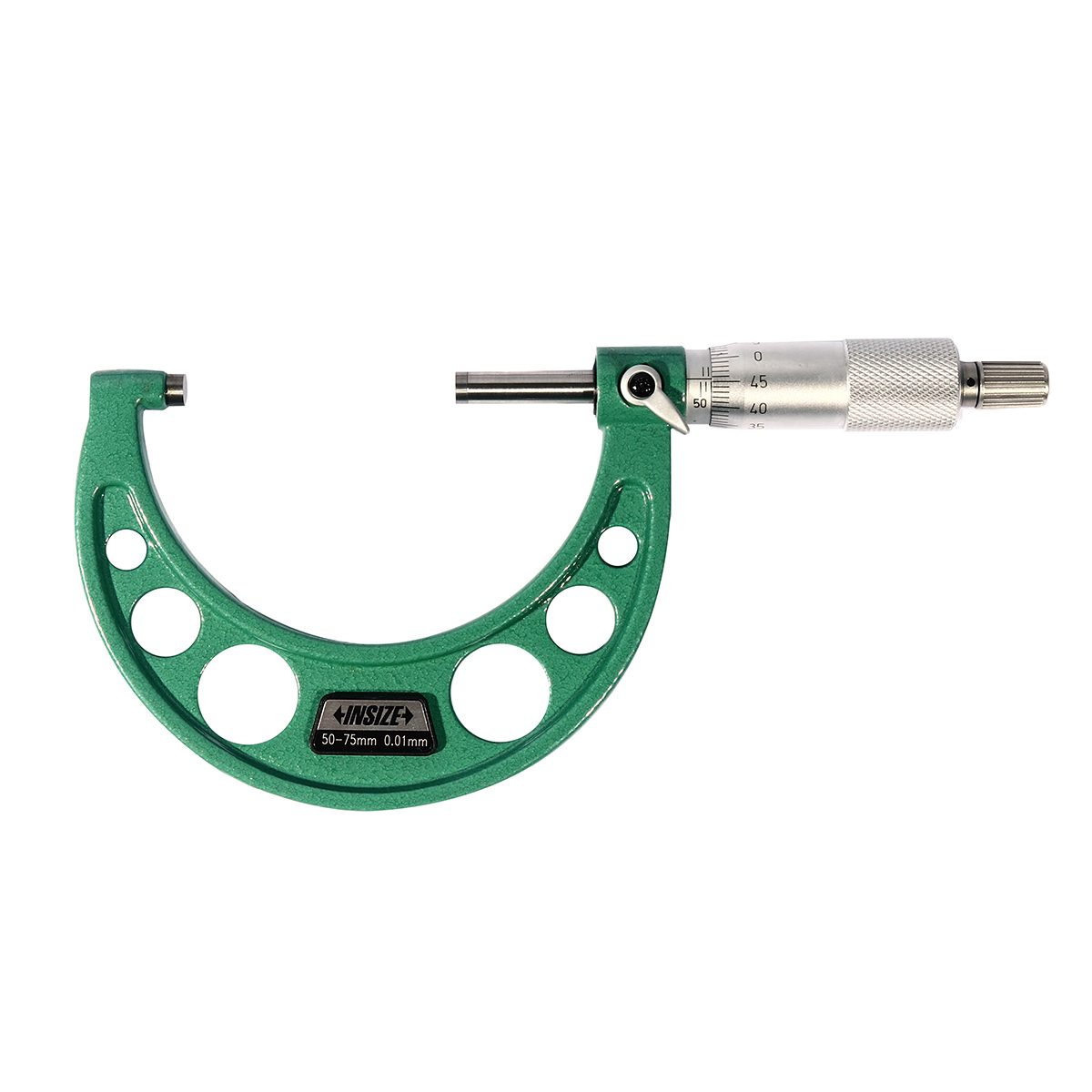 ไมโครมิเตอร์ (Outside Micrometer) อินไซส์ (INSIZE) รุ่น 3203-75A ช่วงวัดระยะ 50-75 มม. (G 0.01) ช่วงวัดระยะ 50-75 มม. ความละเอียด 0.01 มม. ค
