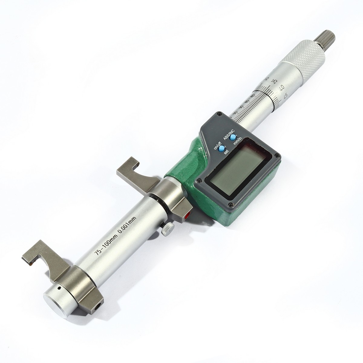 INSIZE ไมโครมิเตอร์วัดในดิจิตอล รุ่น 3520-100 ความละเอียด 0.001 มม. ความแม่นยำ ± 8µm ช่วงวัดระยะ 75-100 มม. (อินไซส์)