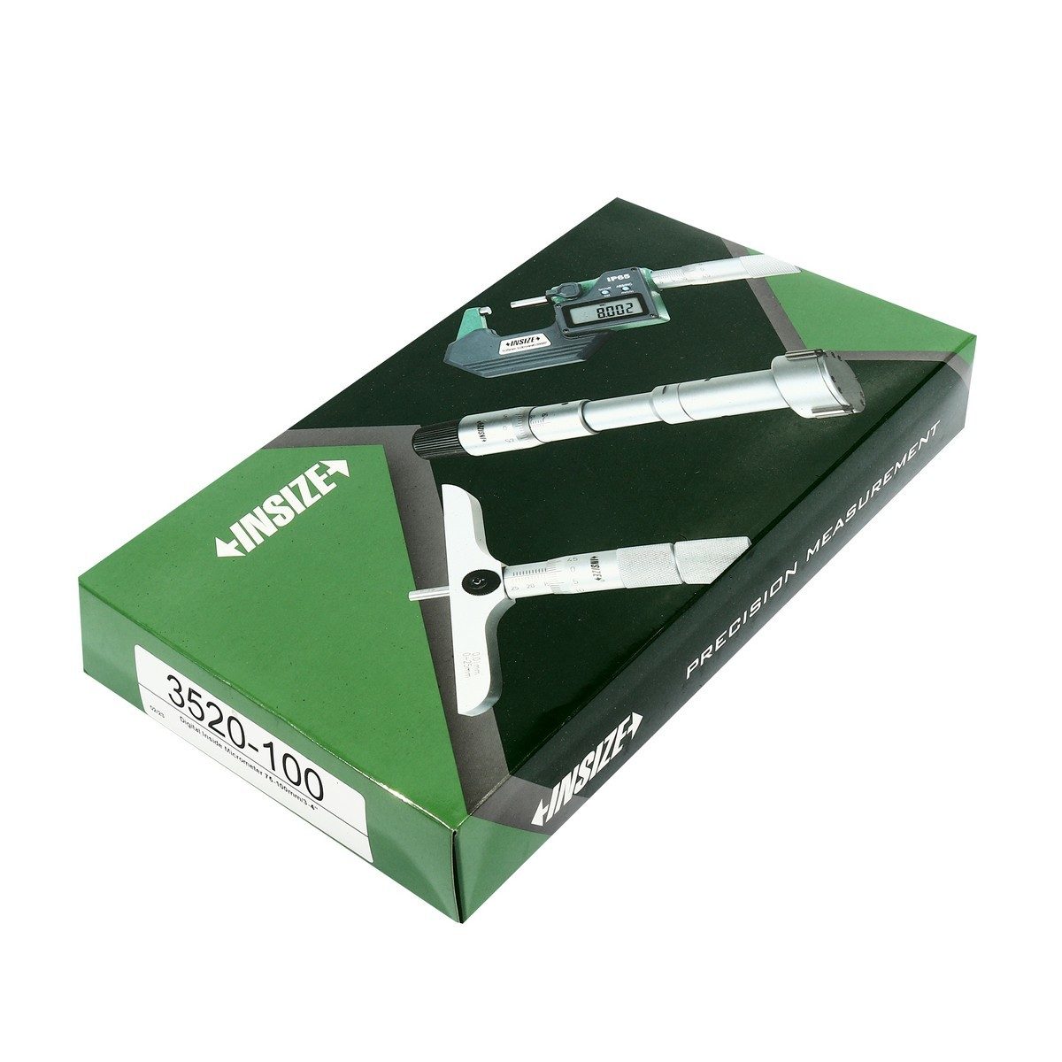 INSIZE ไมโครมิเตอร์วัดในดิจิตอล รุ่น 3520-100 ความละเอียด 0.001 มม. ความแม่นยำ ± 8µm ช่วงวัดระยะ 75-100 มม. (อินไซส์)