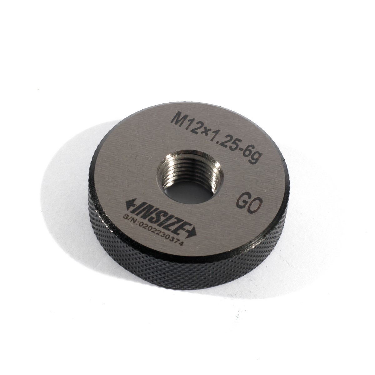 INSIZE เกจวัดเกลียวนอก เกลียวละเอียด M12 X 1.25 MM Class 6H รุ่น 4129-12Q พร้อมเกจ Go และใบรับรองการตรวจสอบผู้ผลิต (อินไซส์)